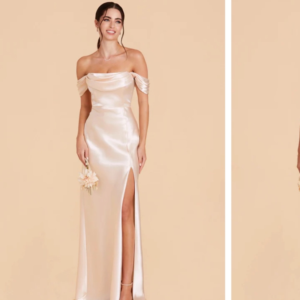 Champagne bridesmaid's dress